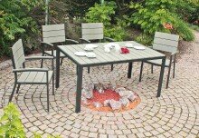 Gartenlounge-Set >Olivia< in grau aus Aluminium,...