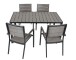Gartenlounge-Set >Olivia< in grau aus Aluminium, Kunststoff