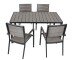 Gartenlounge-Set >Olivia< in grau aus Aluminium, Kunststoff