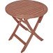Gartentisch >Stockholm< in holzfarben aus Holz, Holzwerkstoff - 70x73x70 (BxHxT)