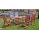 Gartenstuhl >Stockholm< in Braun aus Holz - 57x107x65cm (BxHxT)