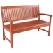 Gartenbank >Stockholm< in holzfarben aus Holz - 127x91x60cm (BxHxT)