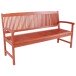 Gartenbank >Stockholm< in braun aus Holz - 150x46x46cm (BxHxT)