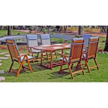 Gartenlounge-Set >Stockholm< in braun aus Holz -...