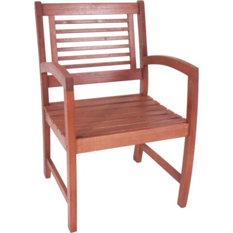 Gartenstuhl >Madison< in holzfarben aus Holz - 56x90x56cm (BxHxT)