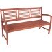 Gartenbank >Madison< in braun / holzoptik aus Holz - 156x90x59cm (BxHxT)