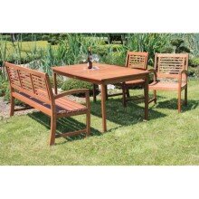 Gartenlounge-Set >Madison< in braun aus Holz -...