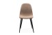 Polsterstuhl >Anya< (4er Set) in Schwarz / Cord braun - 43x83x50 (BxHxT)