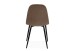 Polsterstuhl >Anya< (4er Set) in Schwarz / Cord braun - 43x83x50 (BxHxT)