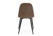 Polsterstuhl >Anya< (4er Set) in Schwarz / Cord braun - 43x83x50 (BxHxT)