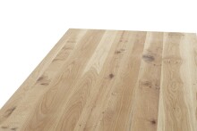 Esstisch >VOLOS< in eichefarben aus Zerreiche massiv geölt - 180x100x76 (LxBxH)