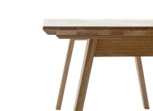 Esstisch >VOLOS< in eichefarben aus Zerreiche massiv geölt - 220x100x76 (LxBxH)