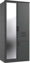 Drehtürenschrank >HENNEF< in Graphit aus...