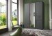 Drehtürenschrank >HENNEF< in Graphit aus Holzwerkstoff - 135x198x58cm (BxHxT)