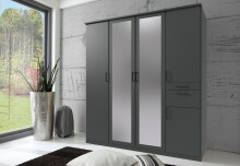 Drehtürenschrank >HENNEF< in Graphit aus...