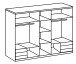 Falttürenschrank >Everly< in weiß - 250x216x58cm (BxHxT)