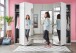 Falttürenschrank >Everly< in weiß - 300x216x58cm (BxHxT)
