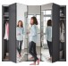Falttürenschrank >Everly< in Graphit - 250x216x58cm (BxHxT)