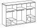 Falttürenschrank >Everly< in Graphit - 300x216x58cm (BxHxT)