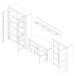 Wohnwand >Hartfort< in Wildeiche aus Holzwerkstoff - 349,3x200x46,8cm (BxHxT)