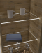 LED Glaskantenbeleuchtung >Hartford< in Kaltweiss - 6x1,1x2,2 (BxHxT)