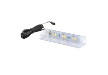 LED Glaskantenbeleuchtung >Hartford< in Kalt Weise - 6x1,1x2,2 (BxHxT)