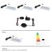 LED Glaskantenbeleuchtung >Hartford< in Kalt Weise - 6x1,1x2,2 (BxHxT)