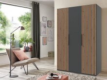 Drehtürenschrank >Andorra< in Graphit /...