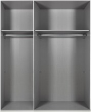 Drehtürenschrank >Andorra< in Graphit / Artisan-Eiche - 150x216x58cm (BxHxT)