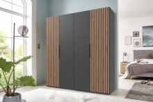 Drehtürenschrank >Andorra< in Graphit /...