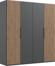Drehtürenschrank >Andorra< in Graphit /...