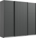 Schwebetürenschrank >Andorra< in Graphit - 300x216x65cm (BxHxT)