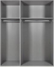 Drehtürenschrank >Andorra< in Graphit - 150x216x58cm (BxHxT)