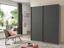 Schwebetürenschrank >Andorra< in Graphit -...