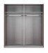 Schwebetürenschrank >Andorra< in Graphit - 200x216x65cm (BxHxT)