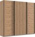 Schwebetürenschrank >Andorra< in Artisan Eiche - 250x216x65cm (BxHxT)
