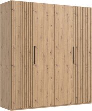 Drehtürenschrank >Andorra< in Artisan Eiche -...