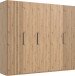 Drehtürenschrank >Andorra< in Artisan Eiche - 250x216x58cm (BxHxT)