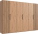 Drehtürenschrank >Andorra< in Artisan Eiche - 300x216x58cm (BxHxT)