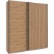 Schwebetürenschrank >Andorra< in Artisan Eiche - 200x216x65cm (BxHxT)