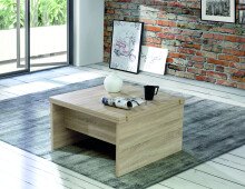 Couchtisch >Bend< in Sonoma Eiche - 80x47x80cm (BxHxT)