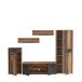 Wohnwand >Papagena< in Vintage / Beton - 277,4x182,9x39,5cm (BxHxT)