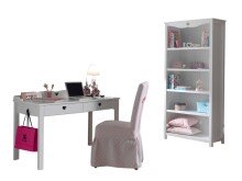 Jugendzimmer-Set >AMORI< in Weiß aus Massiv...