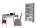 Jugendzimmer-Set >AMORI< in Weiß aus Massiv Kiefer und MDF