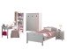 Jugendzimmer-Set >AMORI< in Weiß aus Massiv Kiefer und MDF