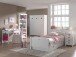 Jugendzimmer-Set >AMORI< in Weiß aus Massiv Kiefer und MDF