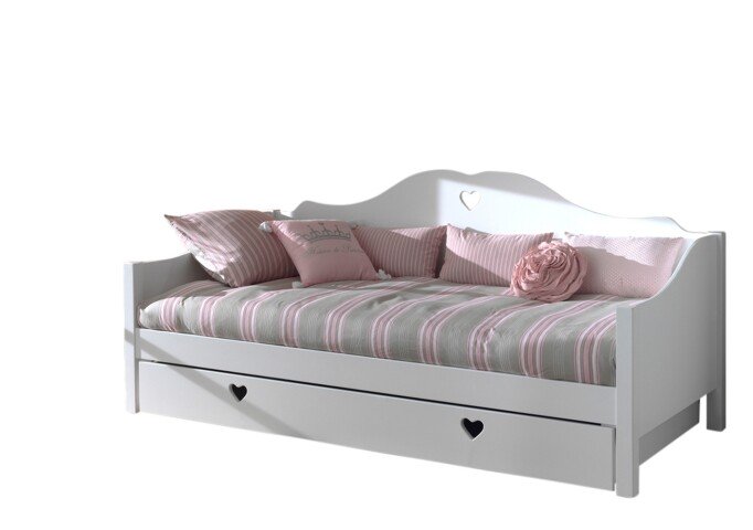 Jugendzimmer-Set >AMORI< in Weiß aus Massiv Kiefer und MDF