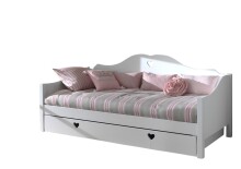 Jugendzimmer-Set >AMORI< in Weiß aus Massiv...
