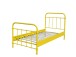 Metallbett >NEW YORK< in Gelb aus Metall - 210x111x98cm (BxHxT)