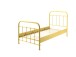 Metallbett >NEW YORK< in Gelb aus Metall - 210x111x98cm (BxHxT)